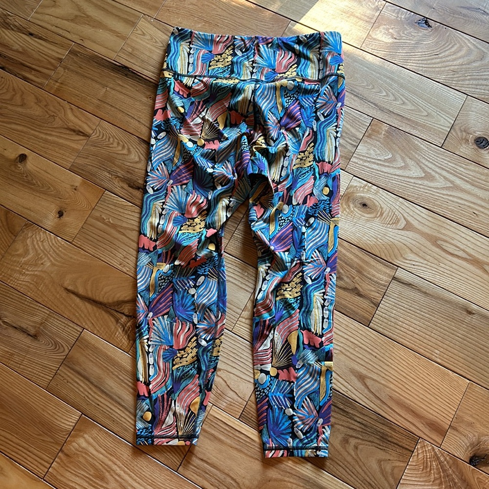Patagonia Women’s Maipo Tights, Joy Pitch Blue, Sz Large - Picture 4 of 4